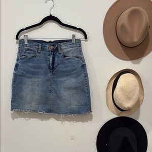 Blank NYC raw hem Denim Blue Skirt